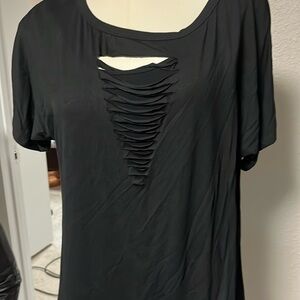 Black T-shirt biker retro style